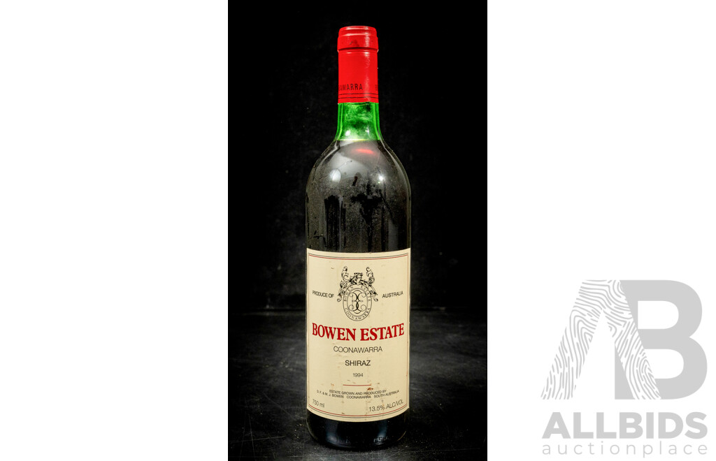 Bowen Estate Coonawarra Shriaz Vintage 1994