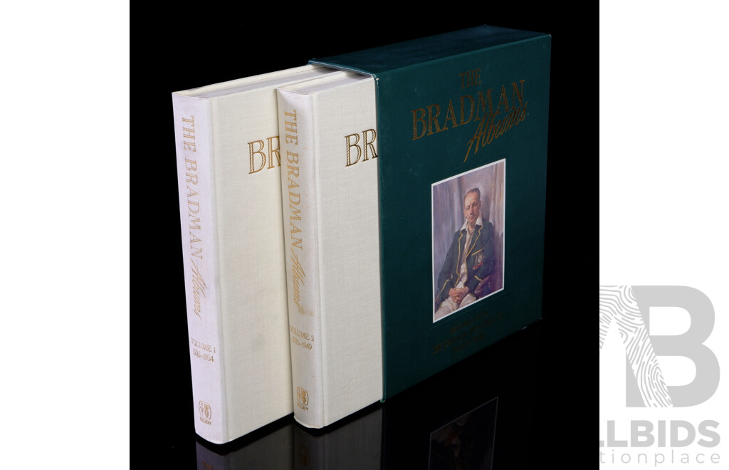 The Bradman Albums, Rigby, 1987, Two Clothbound Hardcover Set in Slip Case