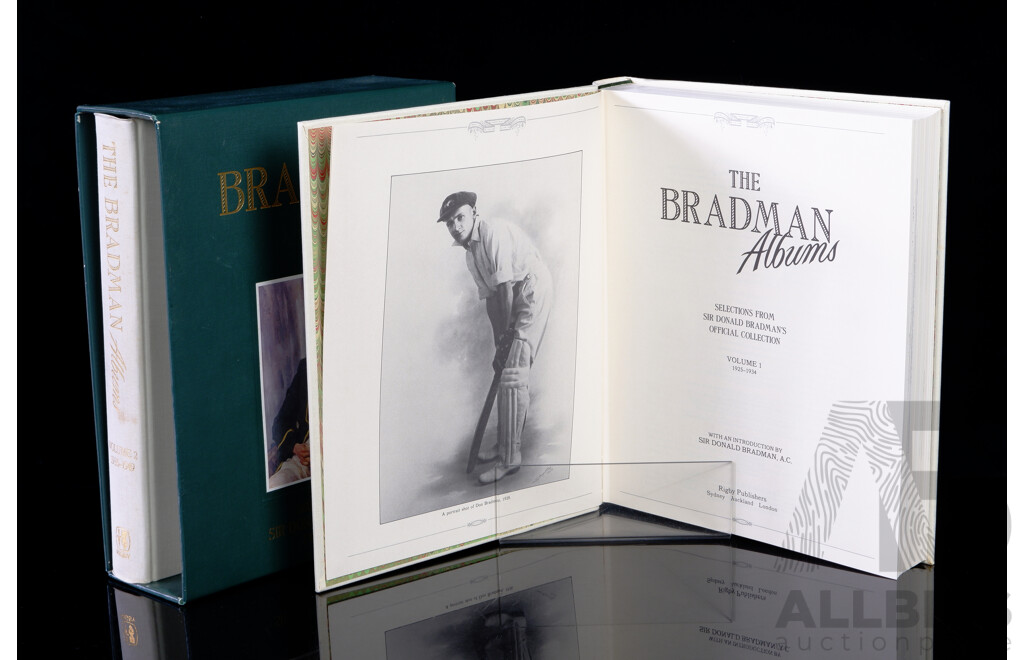 The Bradman Albums, Rigby, 1987, Two Clothbound Hardcover Set in Slip Case