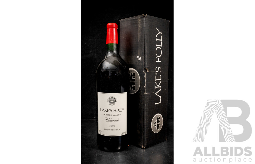 Boxed Lakes Folly  Cabernet Vintage 1996 Magnum