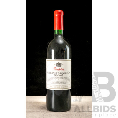Penfolds Bin 407 Cabernet Sauvignon Vintage 1993
