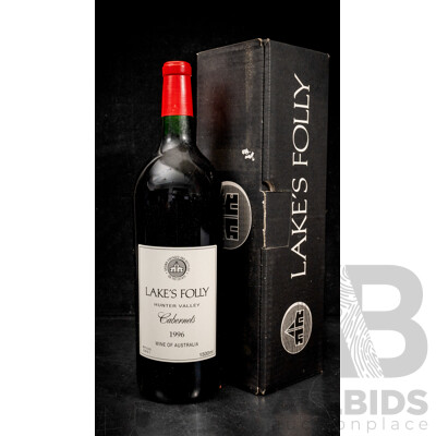 Boxed Lakes Folly  Cabernet Vintage 1996 Magnum