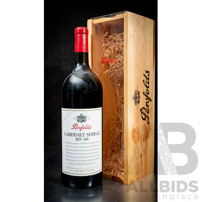 Cased Penfolds Shiraz Cabernet 389 Vintage 1998 Magnum