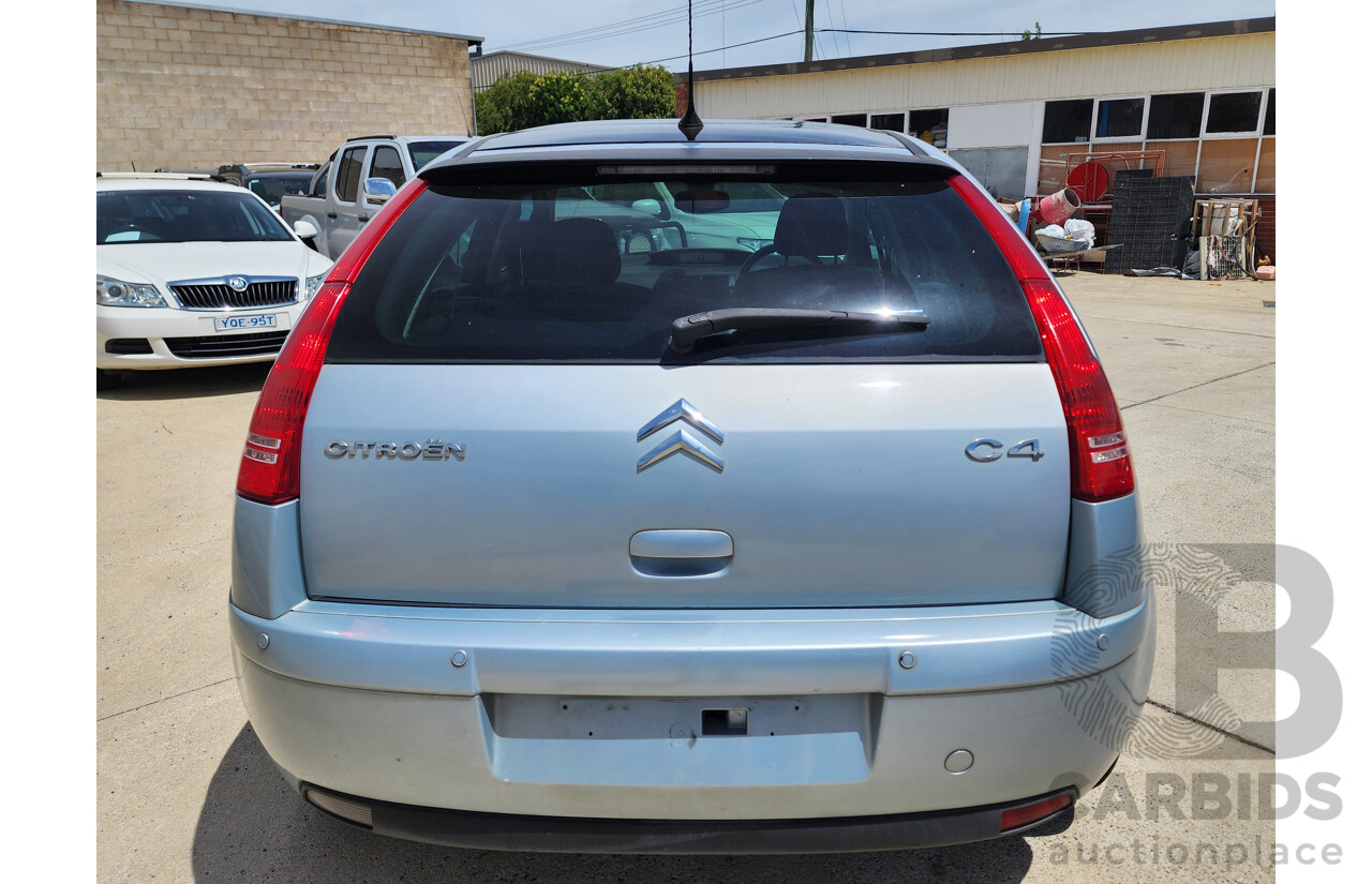 6/2006 Citroen C4 Exclusive  5d Hatchback Blue 2.0L