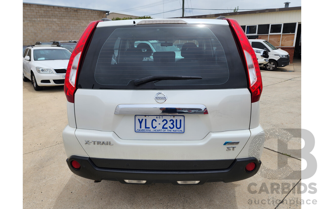 3/2013 Nissan X-Trail ST (fwd) T31 SERIES 5 4d Wagon White 2.0L