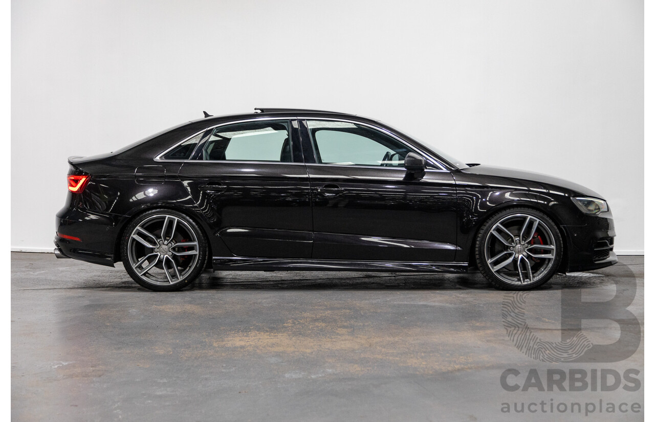 9/2015 Audi S3 2.0 TFSI Quattro (AWD) 8V MY15 4d Sedan Panther Black Pearl Turbo 2.0L