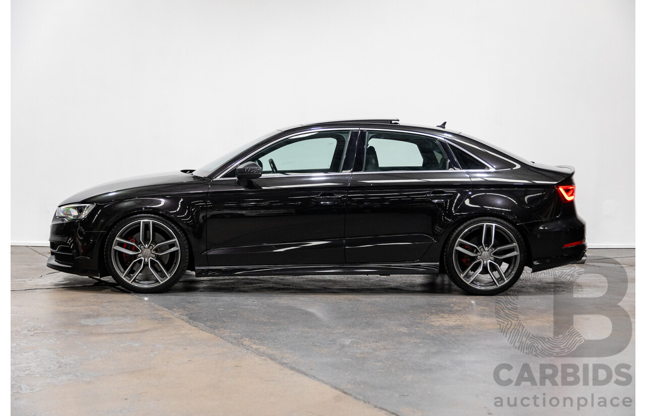 9/2015 Audi S3 2.0 TFSI Quattro (AWD) 8V MY15 4d Sedan Panther Black Pearl Turbo 2.0L