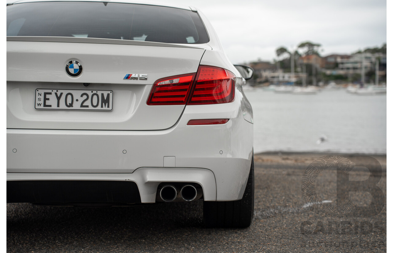 6/2012 BMW M5 F10 MY12 4d Sedan Alpine White Twin Turbo V8 4.4L