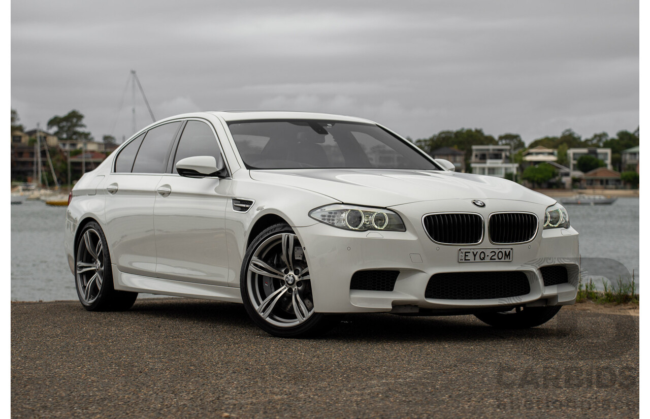 6/2012 BMW M5 F10 MY12 4d Sedan Alpine White Twin Turbo V8 4.4L