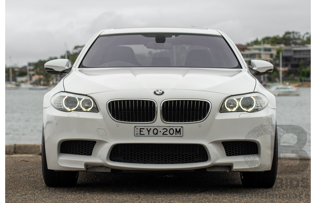 6/2012 BMW M5 F10 MY12 4d Sedan Alpine White Twin Turbo V8 4.4L