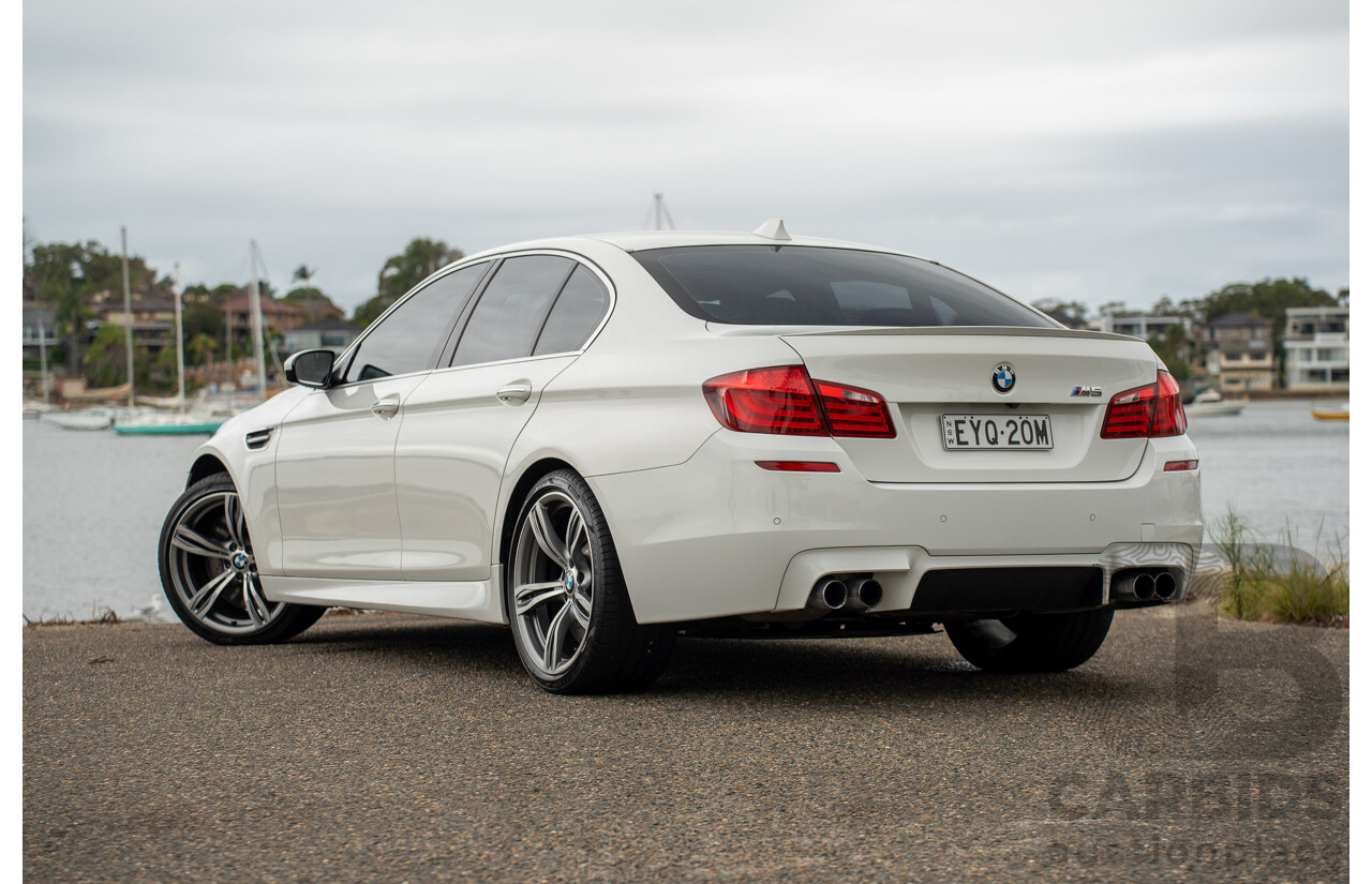 6/2012 BMW M5 F10 MY12 4d Sedan Alpine White Twin Turbo V8 4.4L