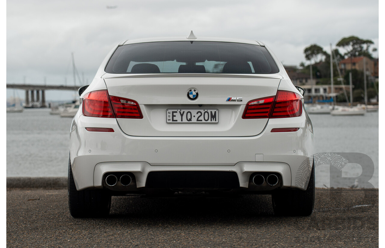 6/2012 BMW M5 F10 MY12 4d Sedan Alpine White Twin Turbo V8 4.4L