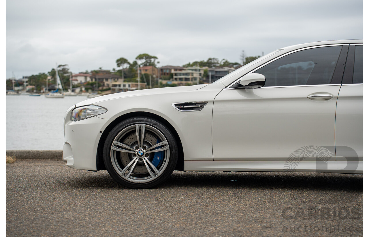 6/2012 BMW M5 F10 MY12 4d Sedan Alpine White Twin Turbo V8 4.4L