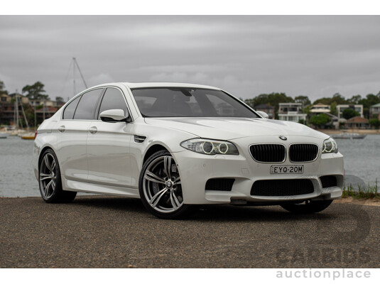 6/2012 BMW M5 F10 MY12 4d Sedan Alpine White Twin Turbo V8 4.4L