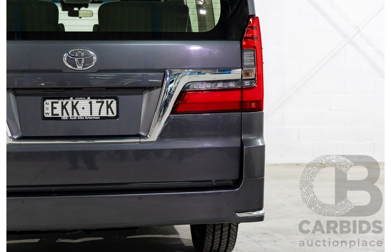 12/2019 Toyota Granvia (RWD) GDH303R 4d Wagon Graphite Metallic Turbo Diesel 2.8L - 6 Seater