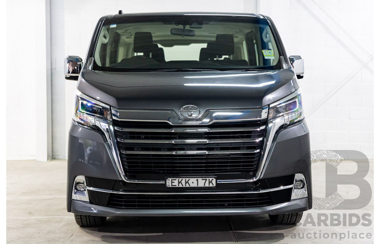 12/2019 Toyota Granvia (RWD) GDH303R 4d Wagon Graphite Metallic Turbo Diesel 2.8L - 6 Seater