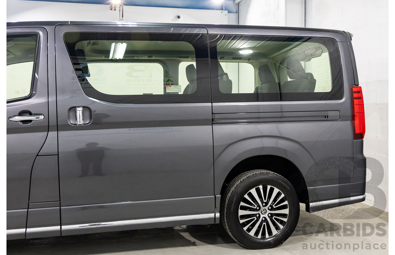 12/2019 Toyota Granvia (RWD) GDH303R 4d Wagon Graphite Metallic Turbo Diesel 2.8L - 6 Seater