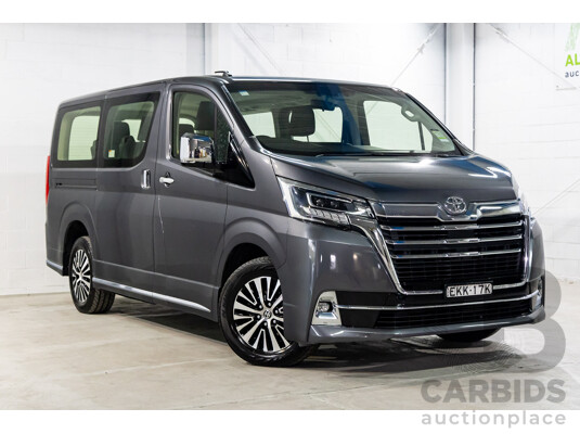 12/2019 Toyota Granvia (RWD) GDH303R 4d Wagon Graphite Metallic Turbo Diesel 2.8L - 6 Seater