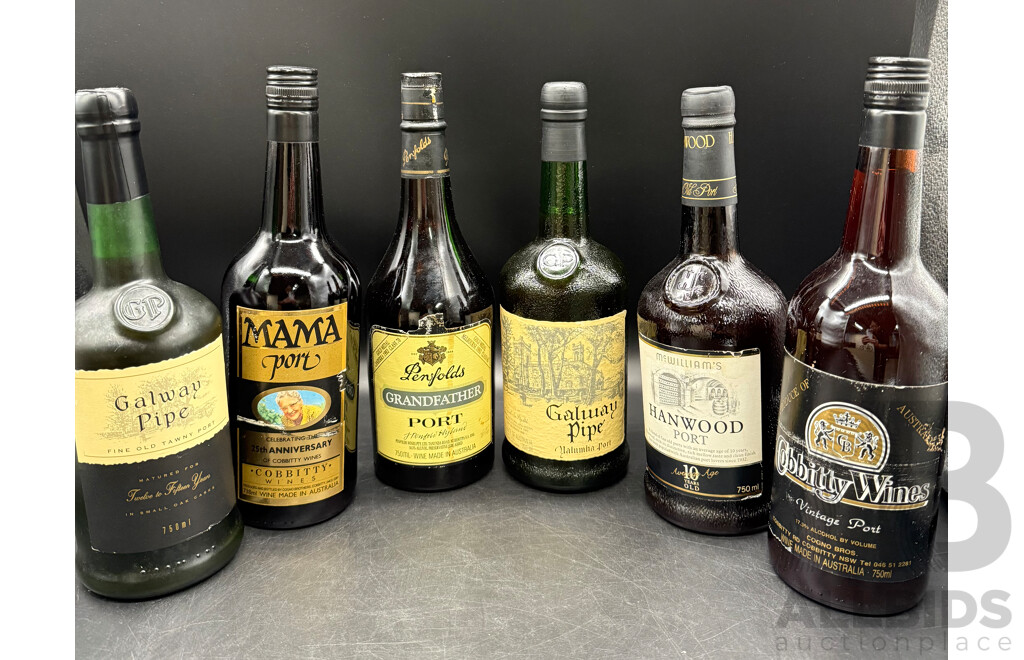 6x Diverse Collection of Port Wine