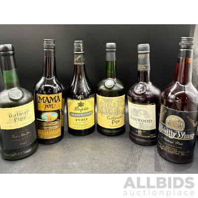 6x Diverse Collection of Port Wine