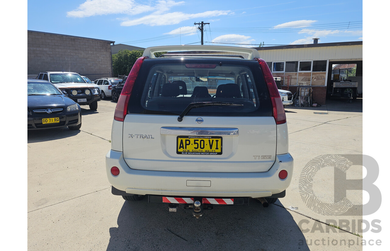 12/2003 Nissan X-Trail Ti (4x4) T30 4d Wagon White 2.5L