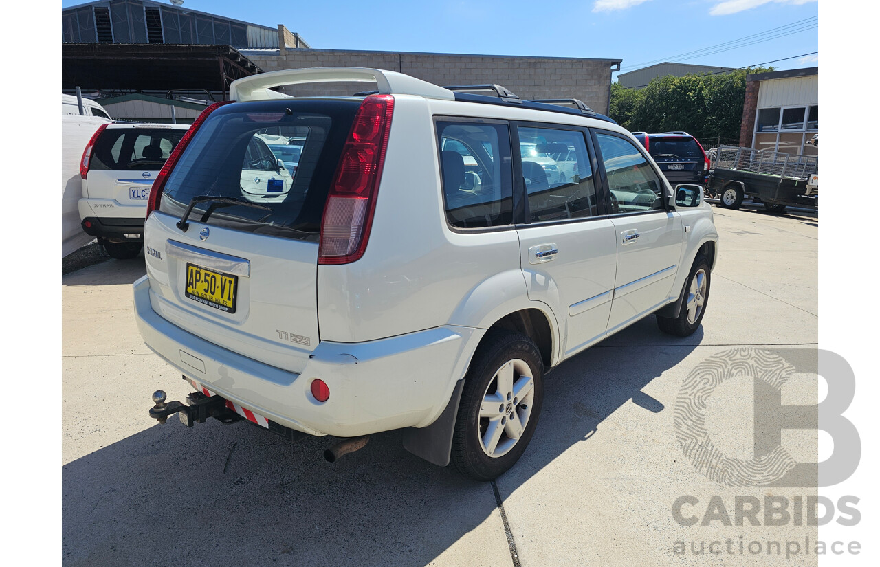 12/2003 Nissan X-Trail Ti (4x4) T30 4d Wagon White 2.5L