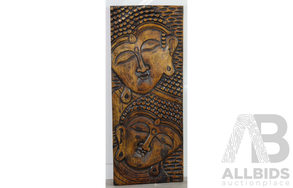 Carved Indonesian Wall Hanging