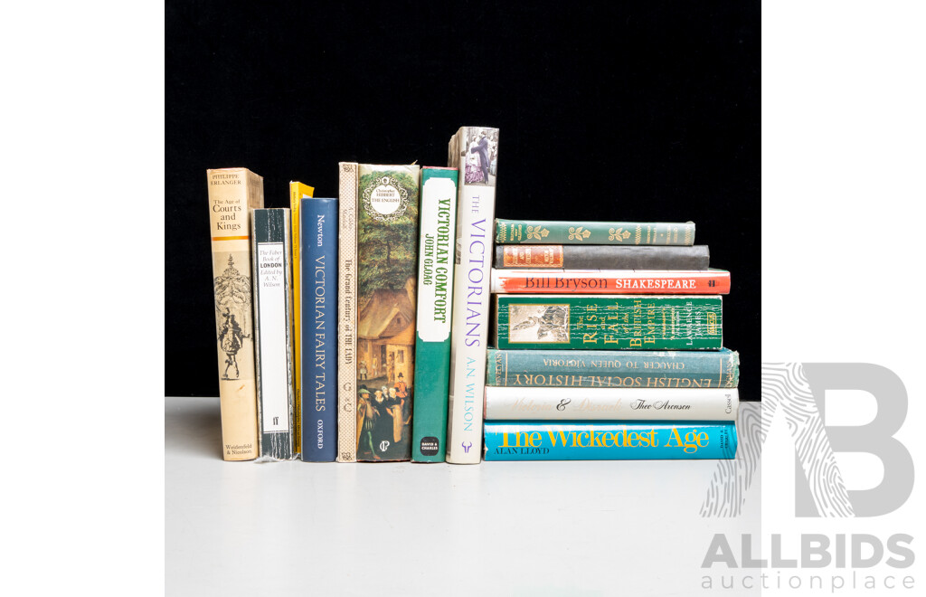 Collection Books Mostly Regarding English History Including Victorian Fairy Tales, The Victorians and More
