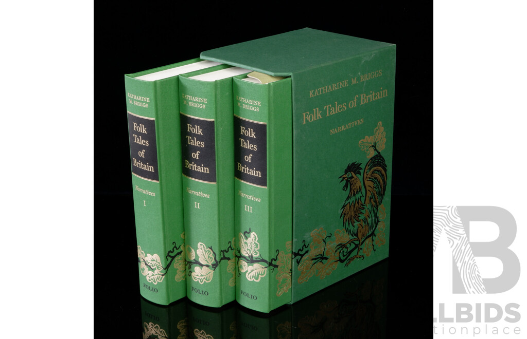 Folk Tales of Britain, Katharine M Briggs, Folio Society, 2011, Three Volume Hardcover Set in Slip Case