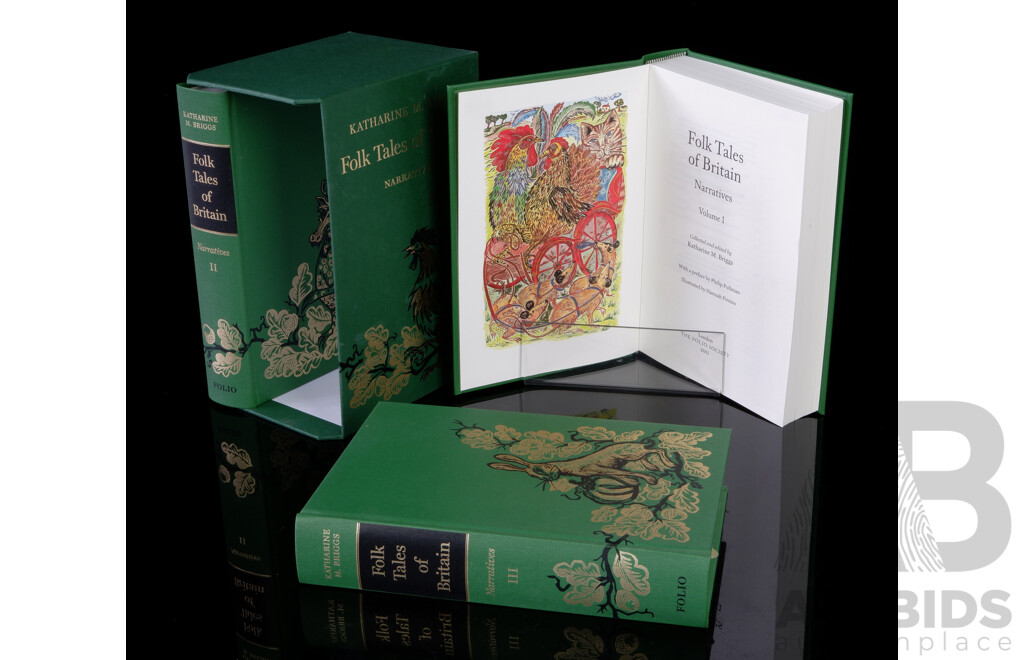 Folk Tales of Britain, Katharine M Briggs, Folio Society, 2011, Three Volume Hardcover Set in Slip Case