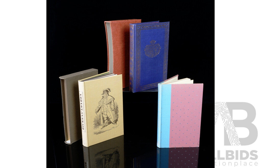 Collection Three Folio Society Titles Including Memoirs of Madame Du Barry 1956, All Hardcovers with Two in Slipcases