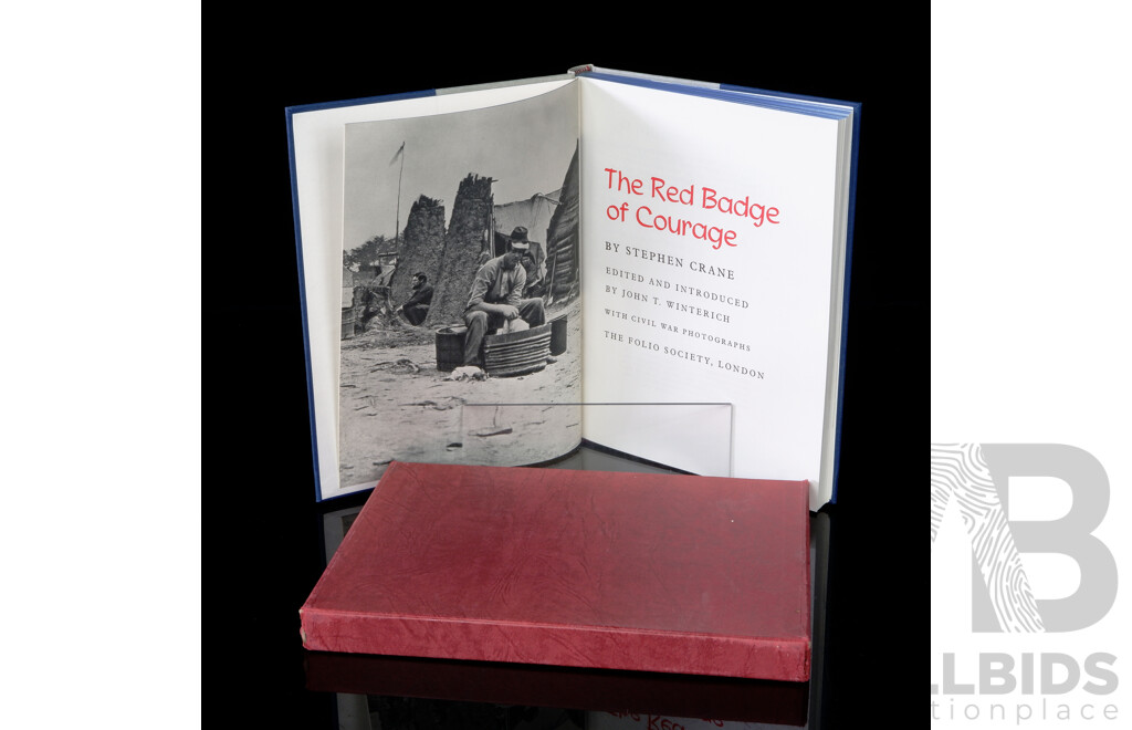 The Red Badge of Courage by Stephen Crane, Folio Society, 1969, Hardcover in Slipcase