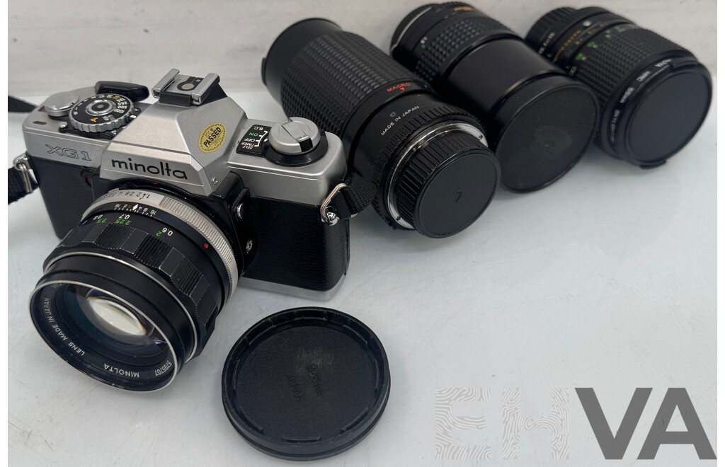 Minolta XG1 35mm Film Camera and Lens'