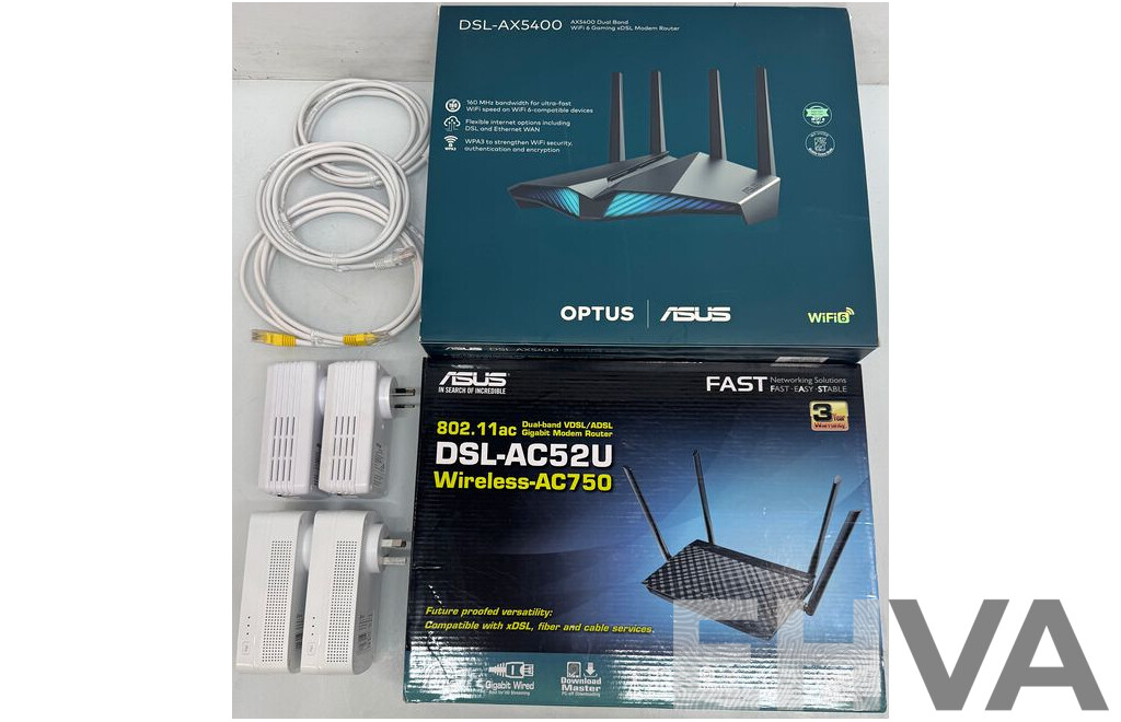 ASUS Wireless Modem Routers - Lot of 2
