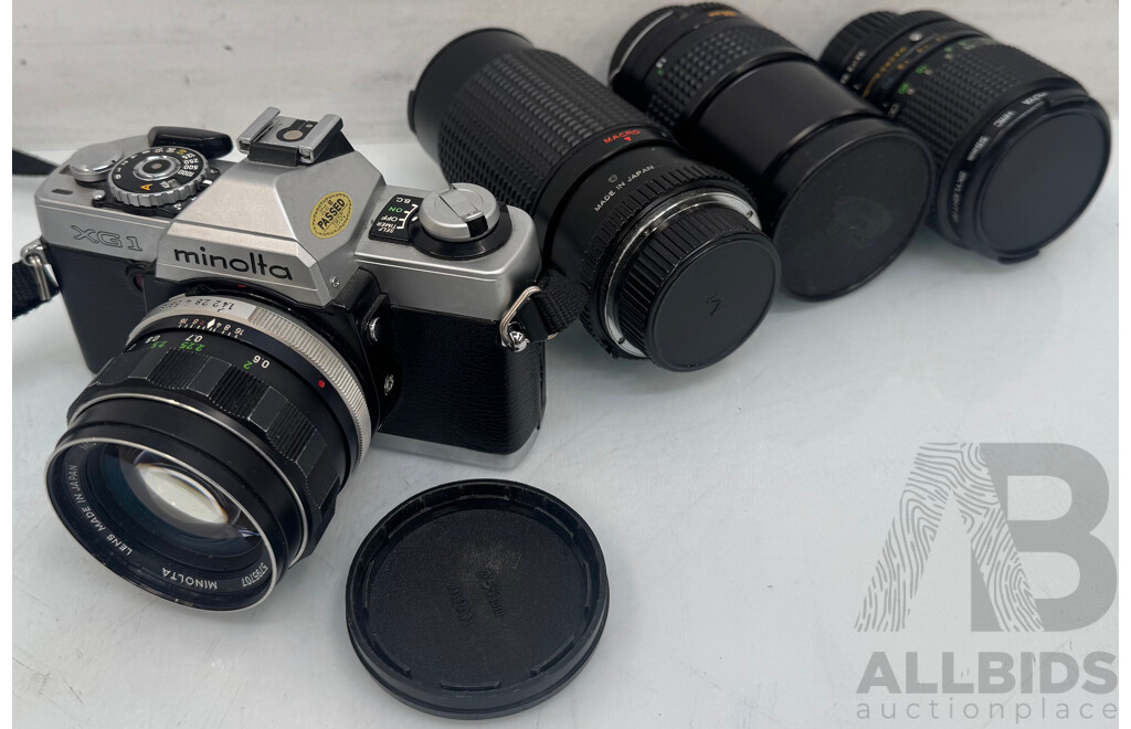 Minolta XG1 35mm Film Camera and Lens'