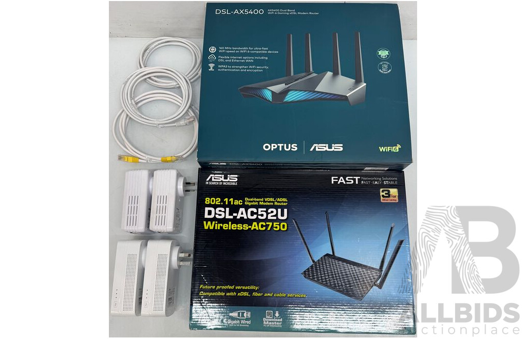 ASUS Wireless Modem Routers - Lot of 2