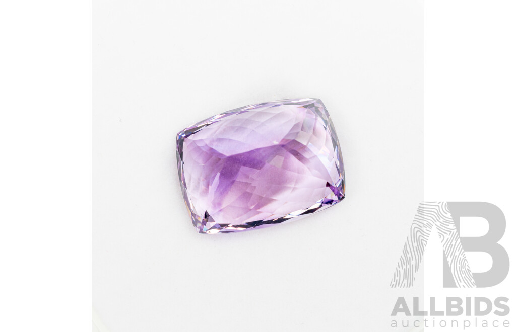 Amethyst Natural Untreated Gemstone, Elongated Cushion Cut, 33.30ct