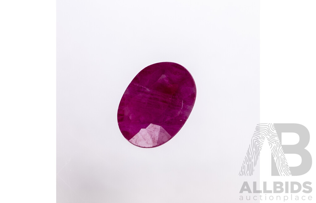 Ruby (17) Natural Untreated Oval Cut Gemstones, 5.05ct