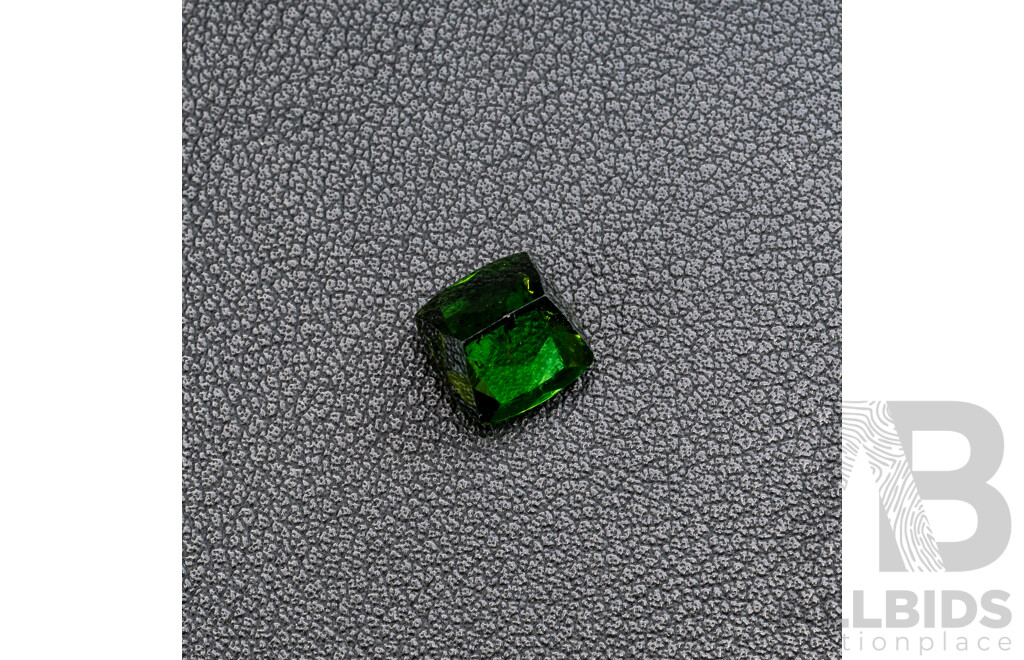 Green Tourmaline, Untreated Natural Cushion Cut Gemstone, 5.15ct