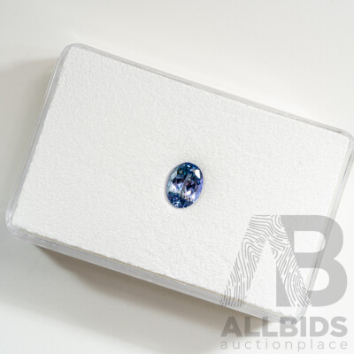 Tanzanite, Single Unset Oval Cut Gemstone 1.44ct