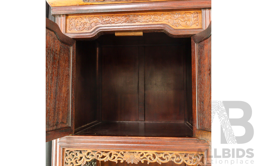 Vintage Japanese Shodona Style Fitted Cabinet, Circa 1950s