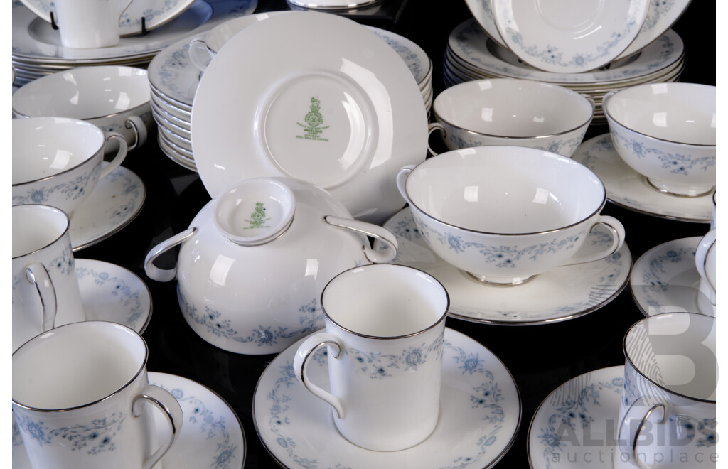 Royal Doulton Porcelain 57 Piece Dinner Service for Eight in Angelique Pattern