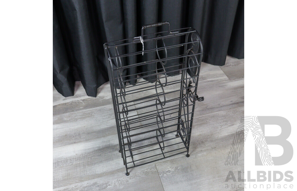 Pair of Metal Wine Racks