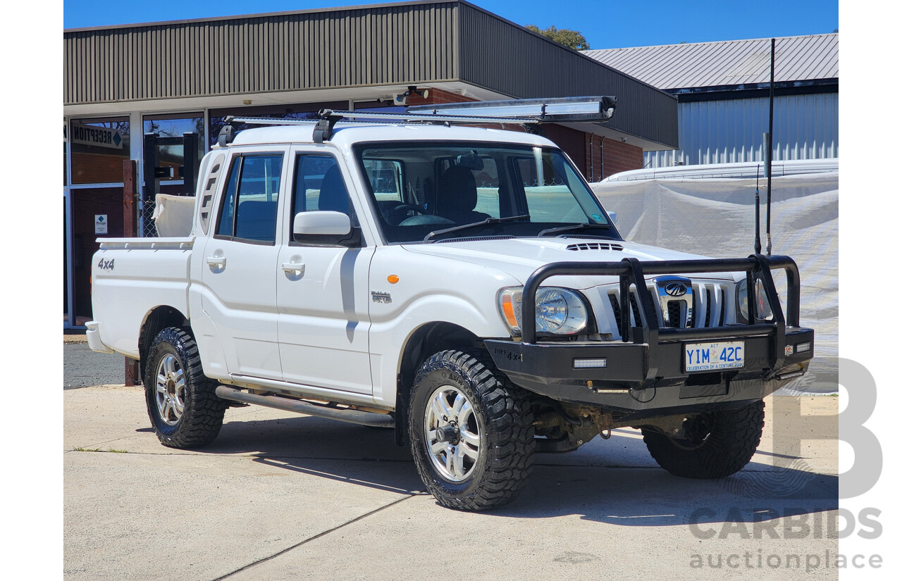 7/2013 Mahindra Pik-Up (4x4) S5 11 UPGRADE Double Cab Utility White 2.2L