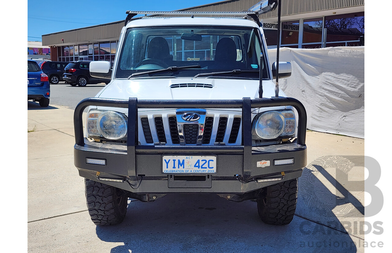 7/2013 Mahindra Pik-Up (4x4) S5 11 UPGRADE Double Cab Utility White 2.2L