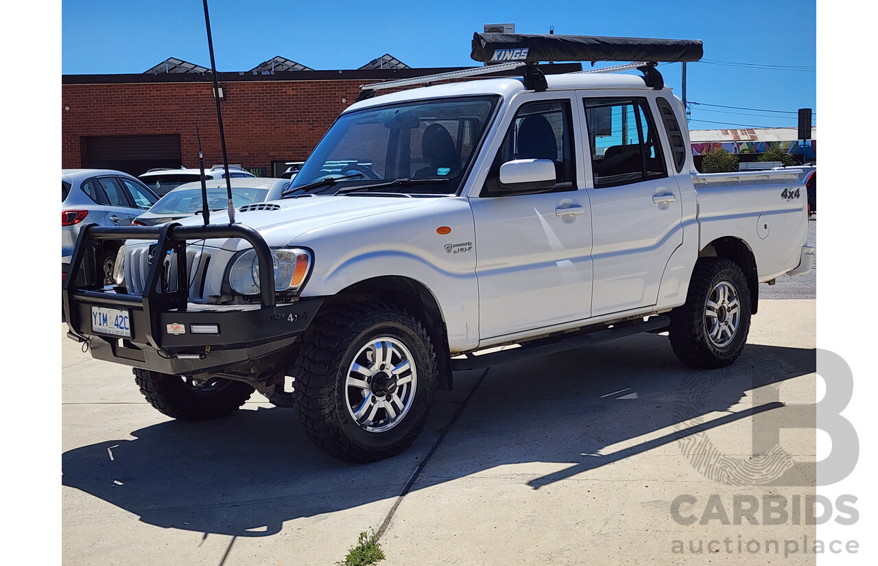 7/2013 Mahindra Pik-Up (4x4) S5 11 UPGRADE Double Cab Utility White 2.2L