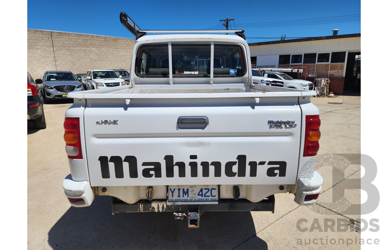 7/2013 Mahindra Pik-Up (4x4) S5 11 UPGRADE Double Cab Utility White 2.2L