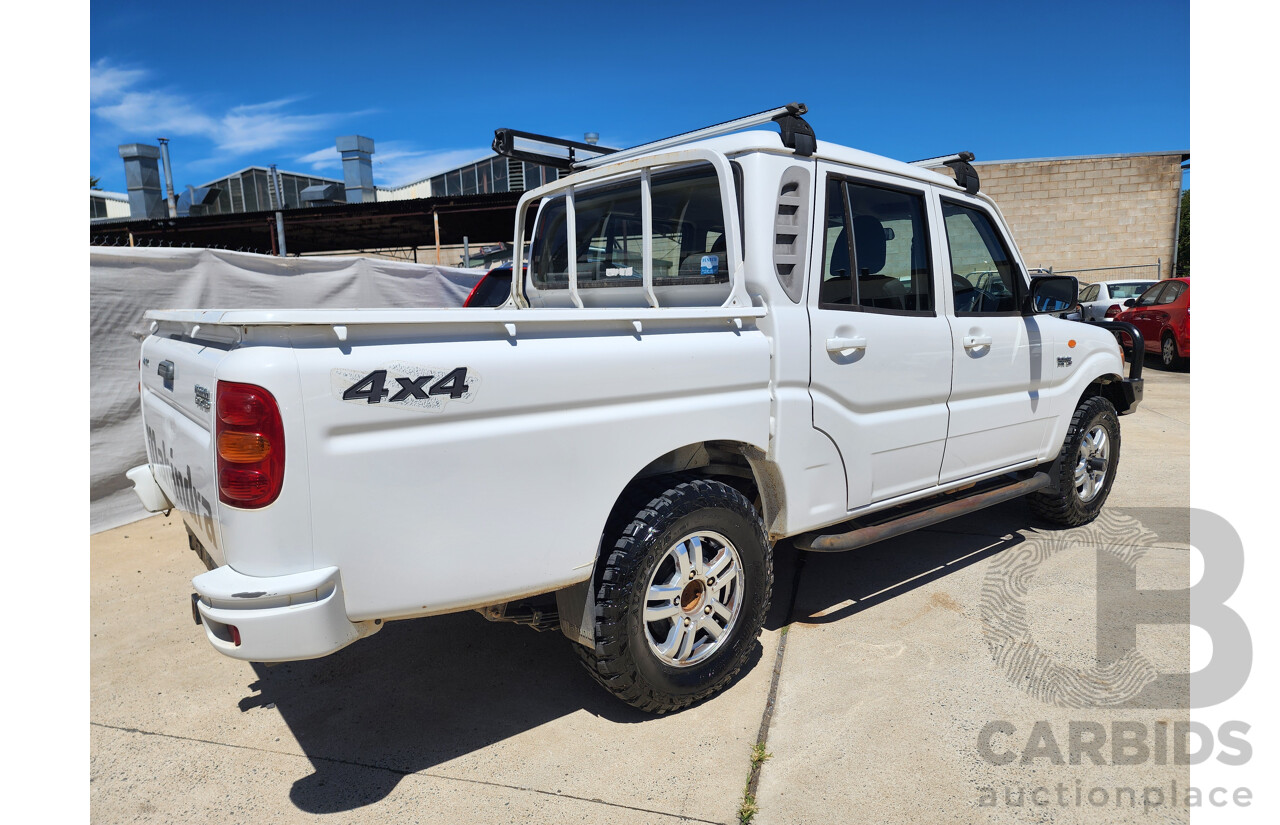 7/2013 Mahindra Pik-Up (4x4) S5 11 UPGRADE Double Cab Utility White 2.2L