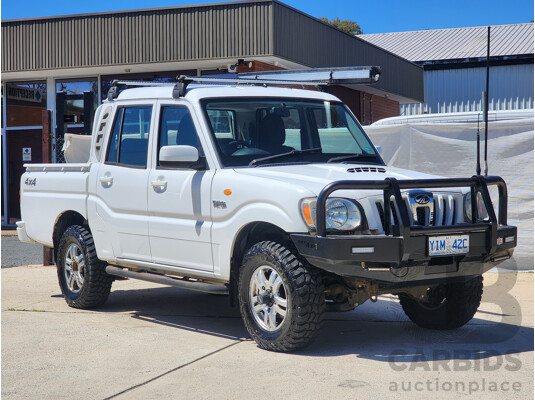 7/2013 Mahindra Pik-Up (4x4) S5 11 UPGRADE Double Cab Utility White 2.2L