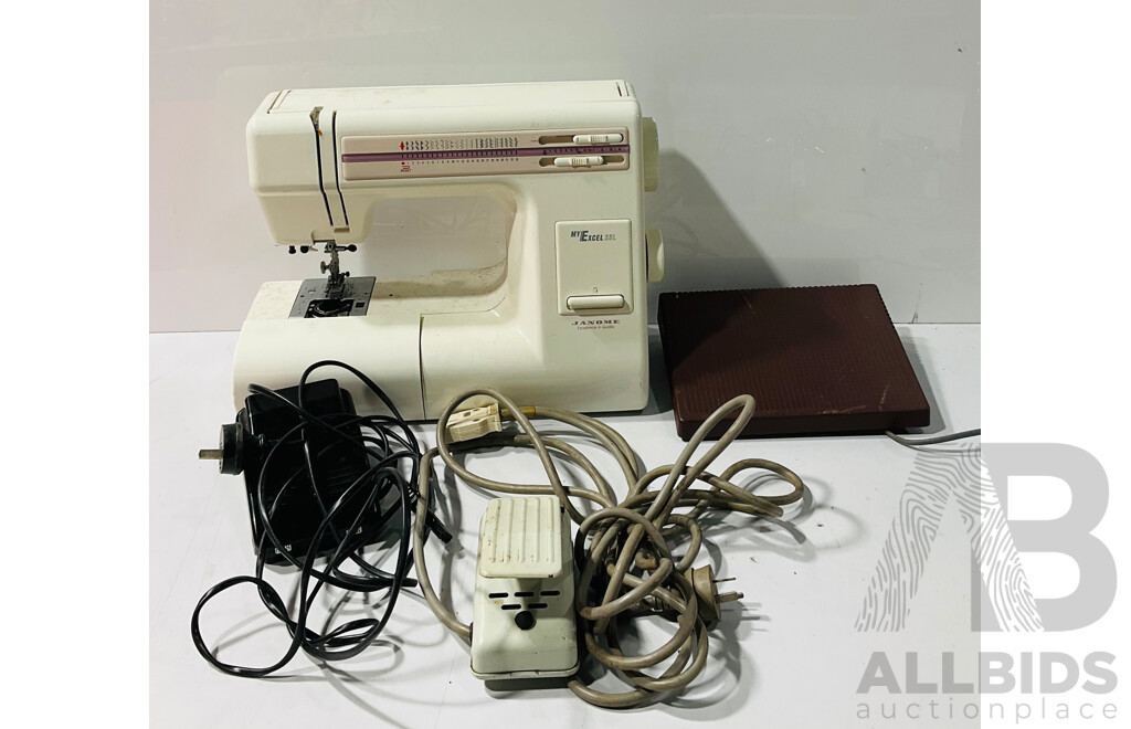 Janome Excel23 Sewing Machine with Several Additional Peddles